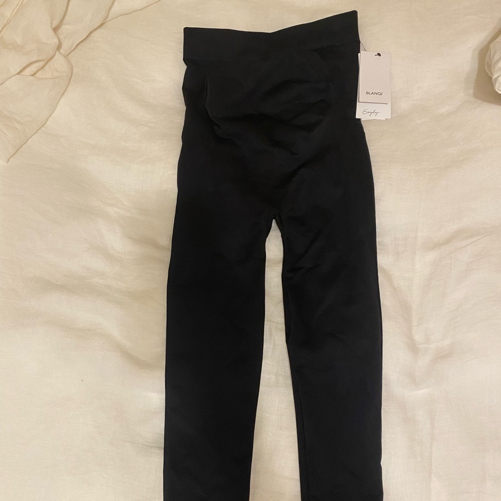 Blanqi everyday, maternity belly support leggings, black, size medium